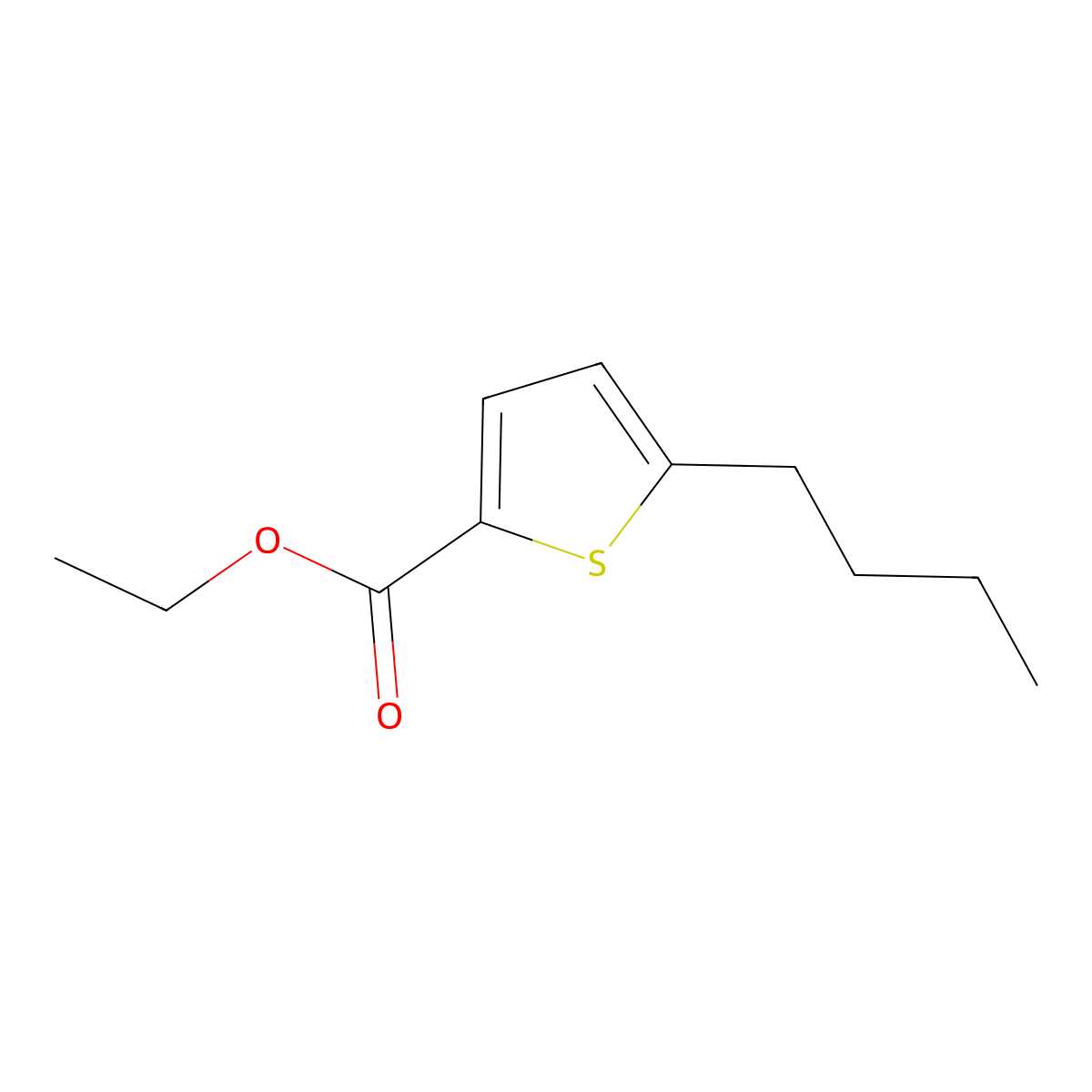 Ethyl 5-butylthiophene-2-carboxylate molecular structure, CAS 2432848-93-4