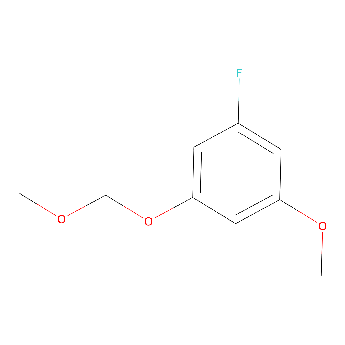 1-Fluoro-3-methoxy-5-(methoxymethoxy)benzene molecular structure, CAS 2432848-99-0