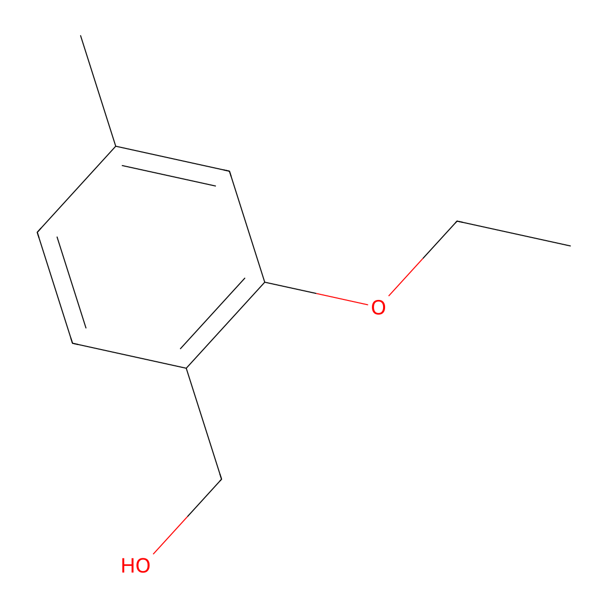 (2-Ethoxy-4-methylphenyl)methanol molecular structure, CAS 2432849-06-2