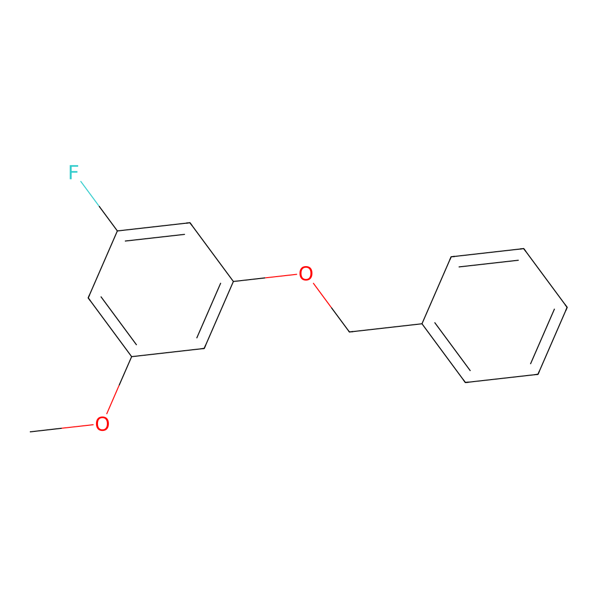 1-(Benzyloxy)-3-fluoro-5-methoxybenzene molecular structure, CAS 2432849-14-2