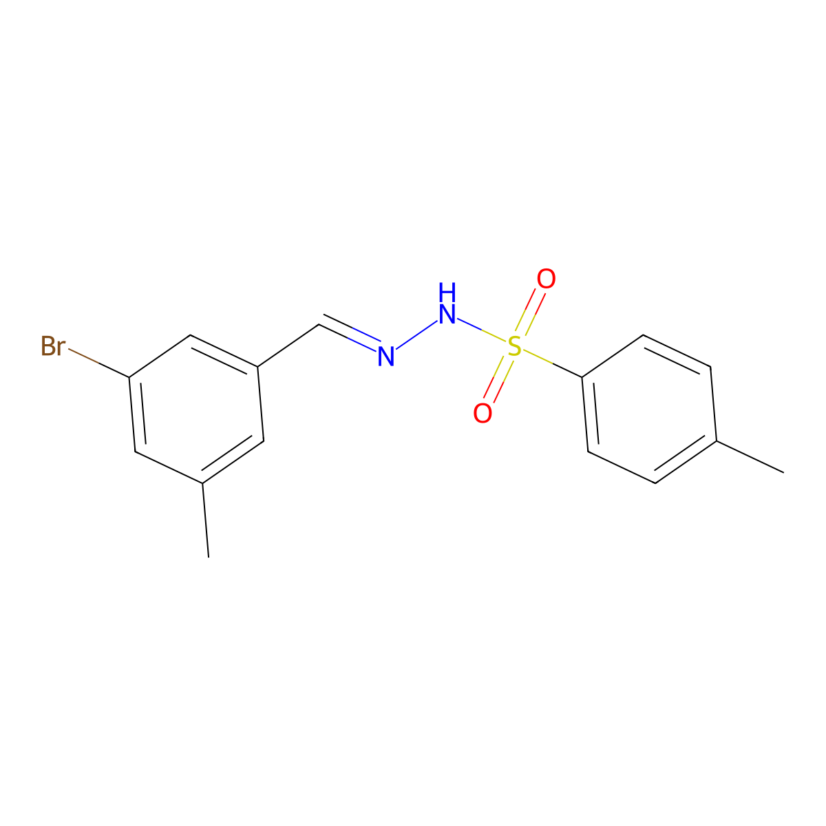 N'-(3-Bromo-5-methylbenzylidene)-4-methylbenzenesulfonohydrazide molecular structure, CAS 2432855-03-1
