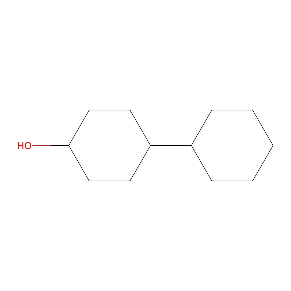 4-Cyclohexylcyclohexanol molecular structure, CAS 2433-14-9