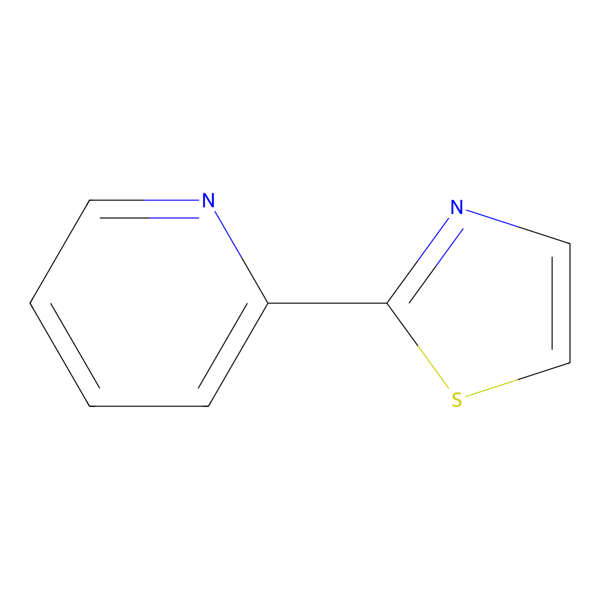 2-(2-Thiazolyl)pyridine molecular structure, CAS 2433-17-2