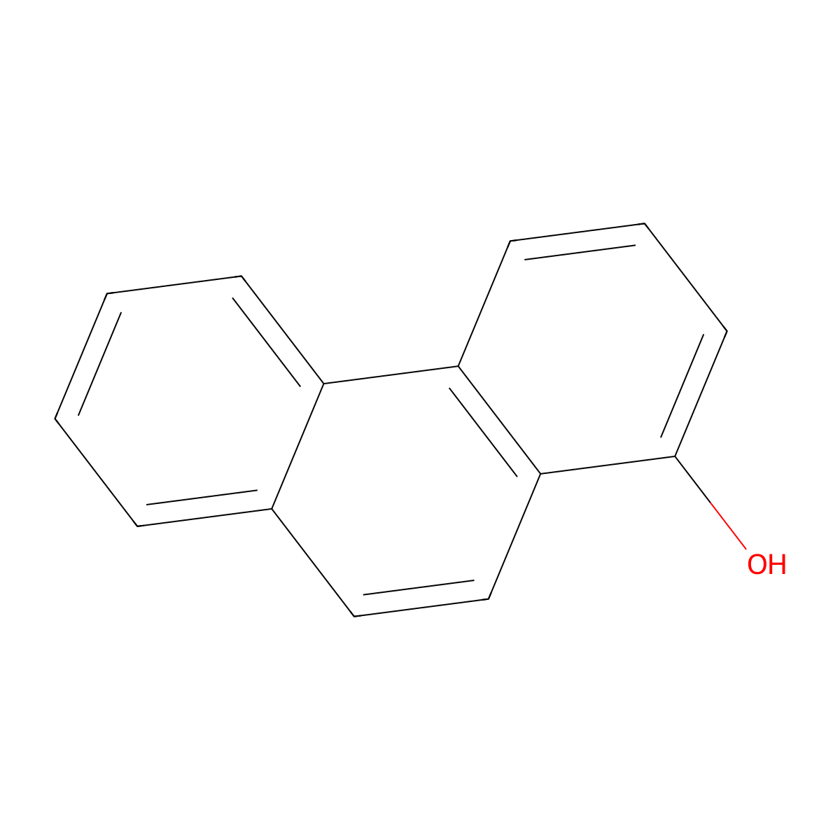 1-Hydroxyphenanthrene molecular structure, CAS 2433-56-9