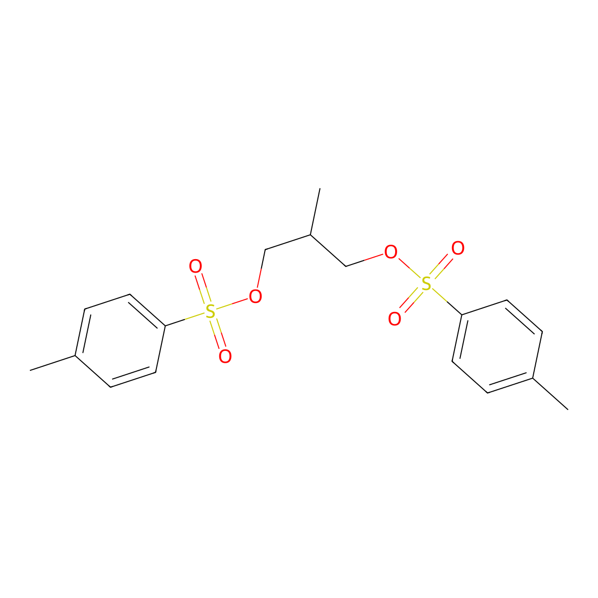 2-Methylpropane-1,3-diyl bis(4-methylbenzenesulfonate) molecular structure, CAS 24330-53-8