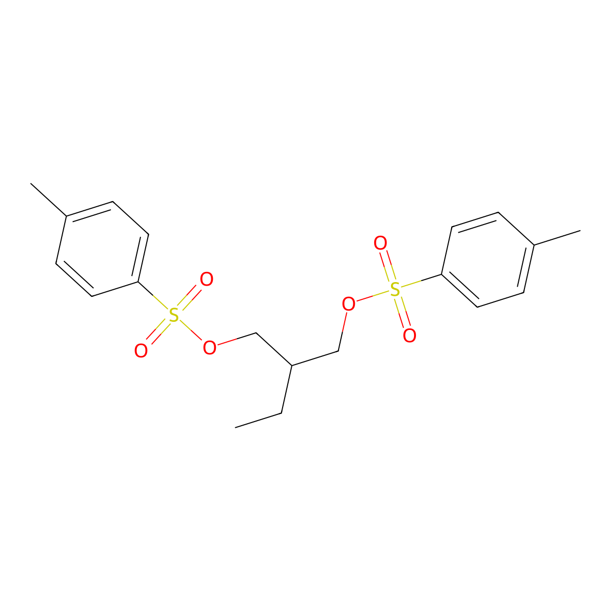 1,3-Propanediol, 2-ethyl-, 1,3-bis(4-methylbenzenesulfonate) molecular structure, CAS 24330-55-0