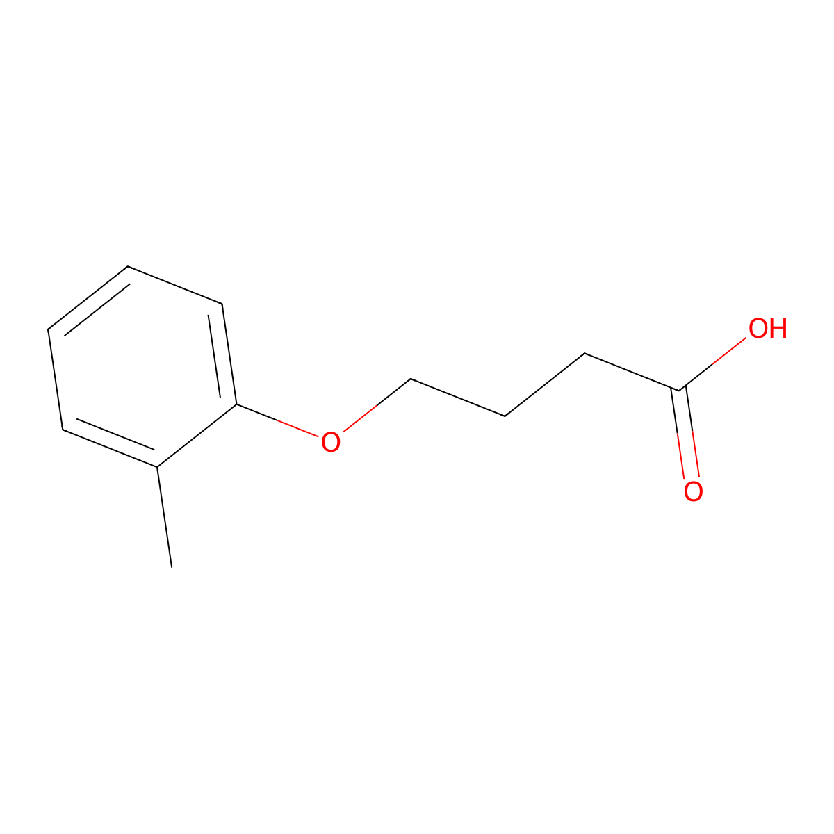 4-(2-methylphenoxy)butanoic Acid molecular structure, CAS 24331-07-5
