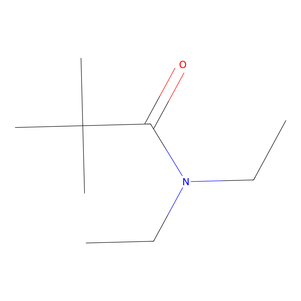N,N-diethyl-2,2-dimethylpropanamide molecular structure, CAS 24331-72-4