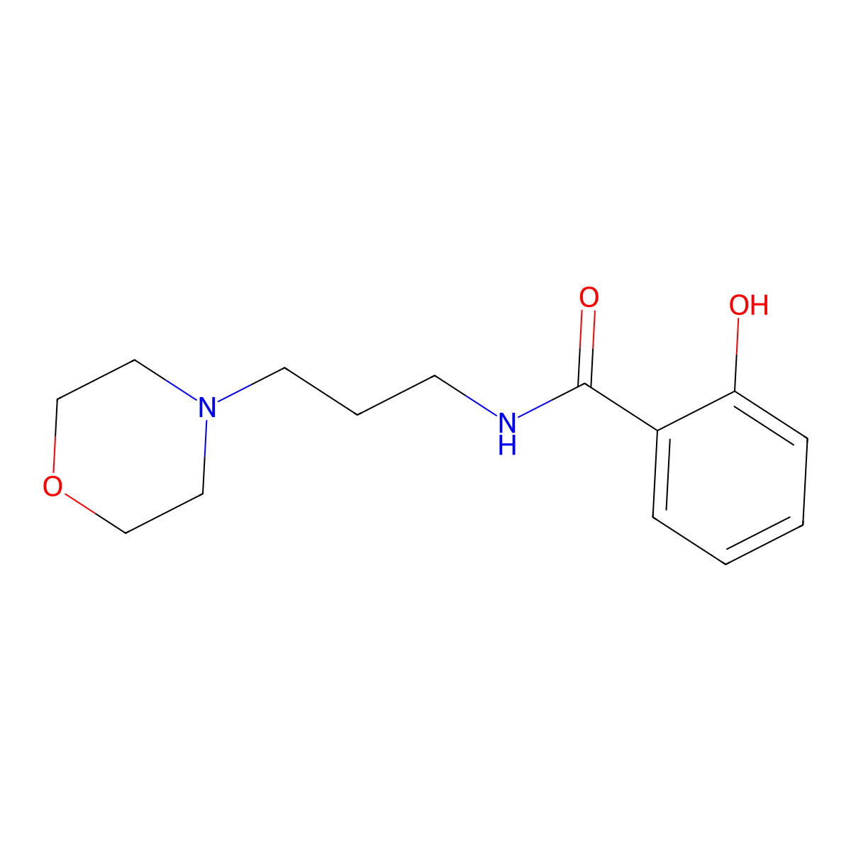 2-Hydroxy-N-(3-morpholinopropyl)benzamide molecular structure, CAS 24337-51-7