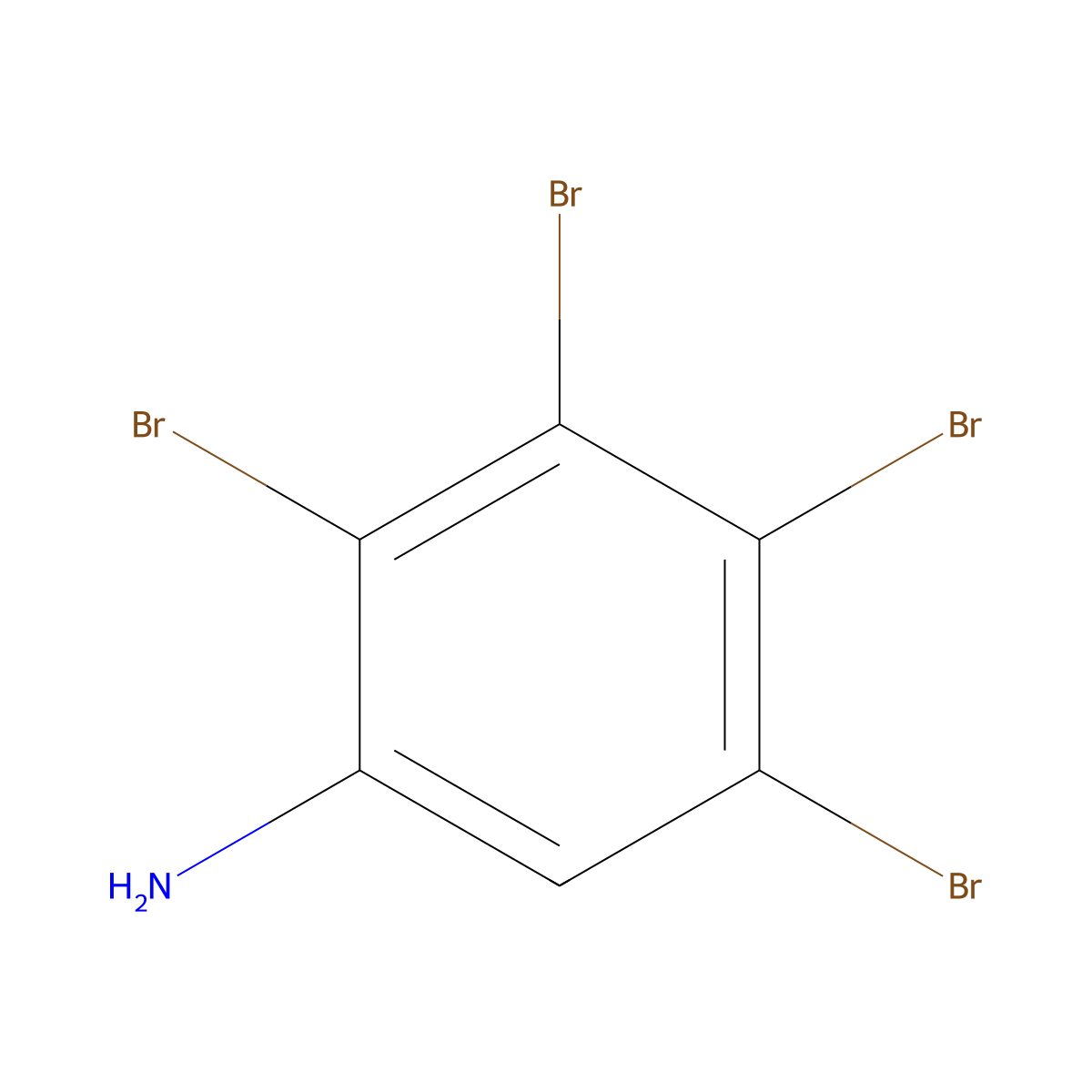 2,3,4,5-Tetrabromoaniline molecular structure, CAS 24339-58-0