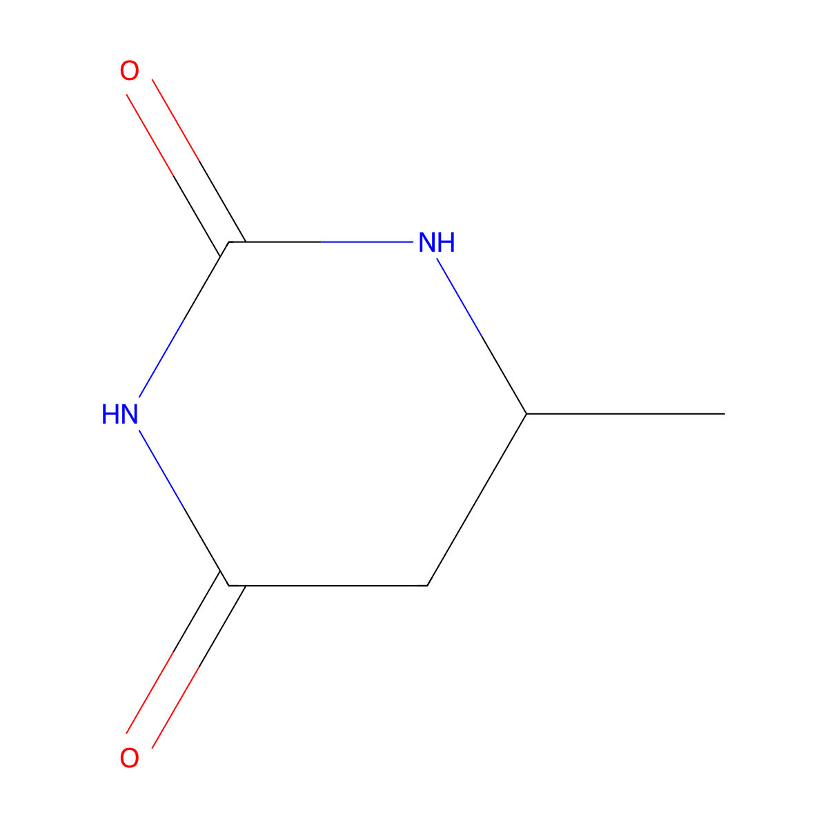 Dihydro-6-methyl-2,4(1H,3H)-pyrimidinedione molecular structure, CAS 2434-49-3