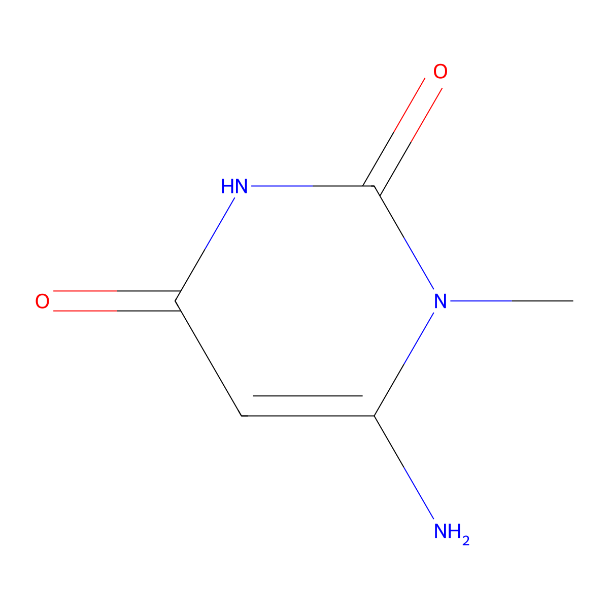 6-Amino-1-methyluracil molecular structure, CAS 2434-53-9
