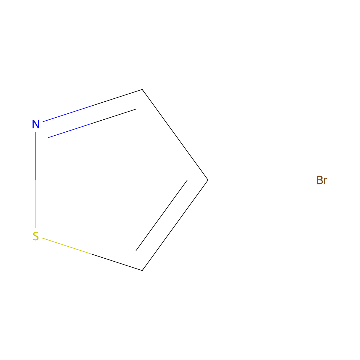 4-Bromo-isothiazole molecular structure, CAS 24340-77-0