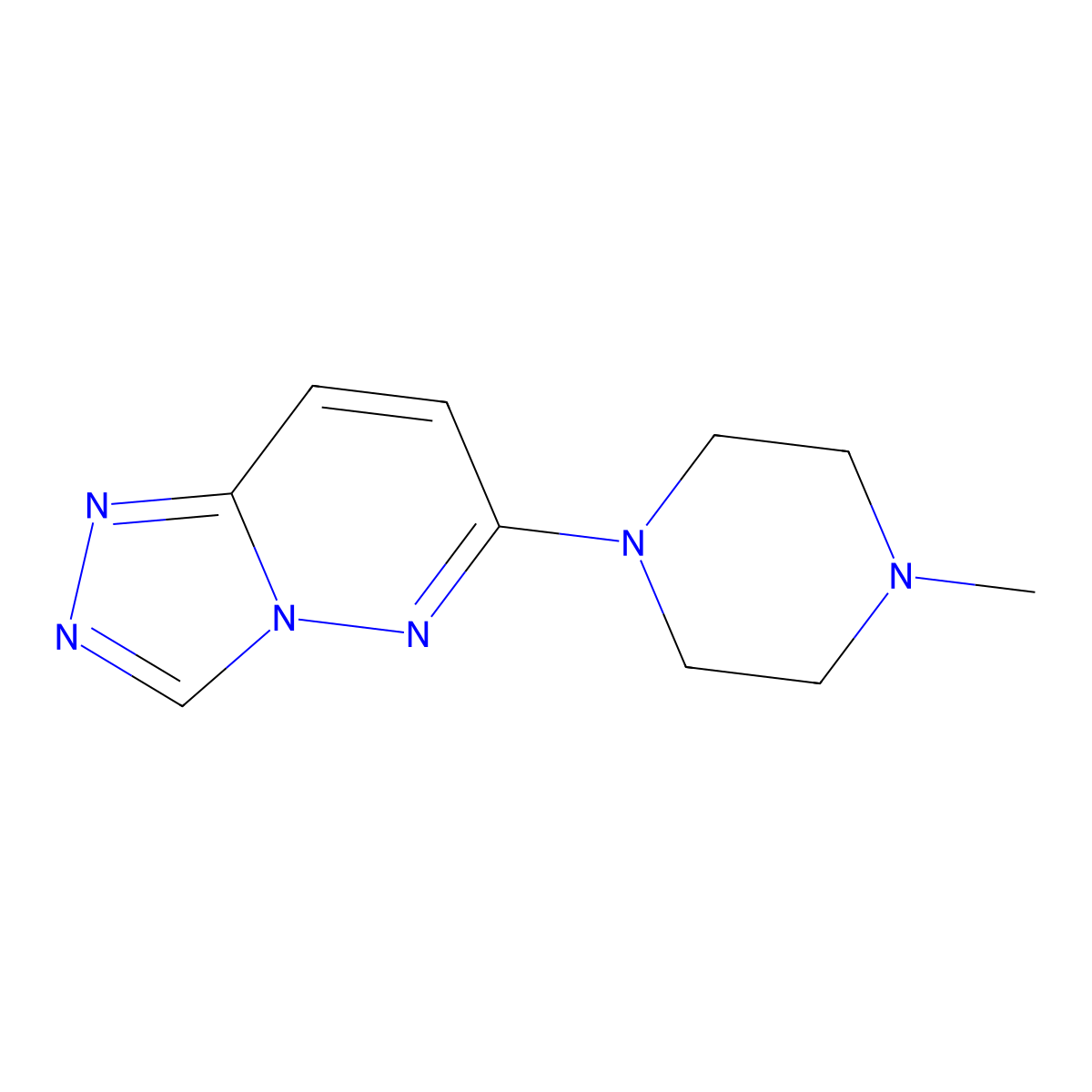 6-(4-Methylpiperazino)-1,2,4-triazolo[4,3-b]pyridazine molecular structure, CAS 243444-80-6