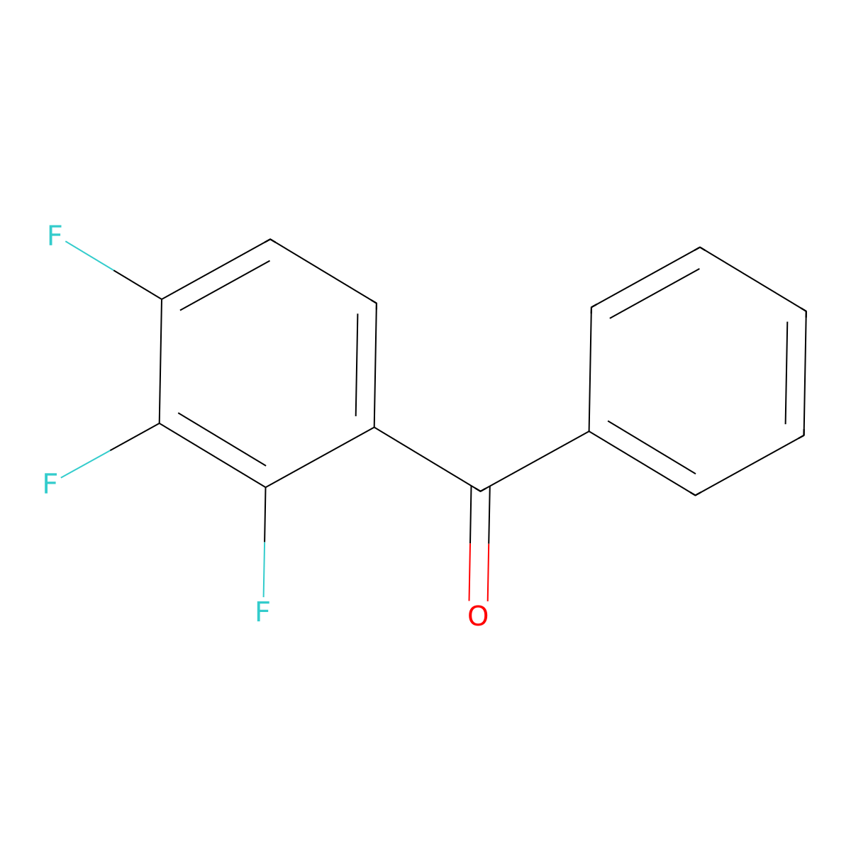 2,3,4-Trifluorobenzophenone molecular structure, CAS 243448-18-2