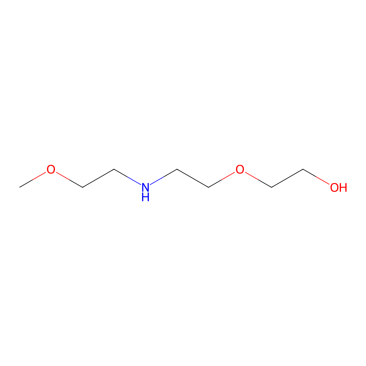 2-(2-((2-Methoxyethyl)amino)ethoxy)ethan-1-ol molecular structure, CAS 243449-47-0