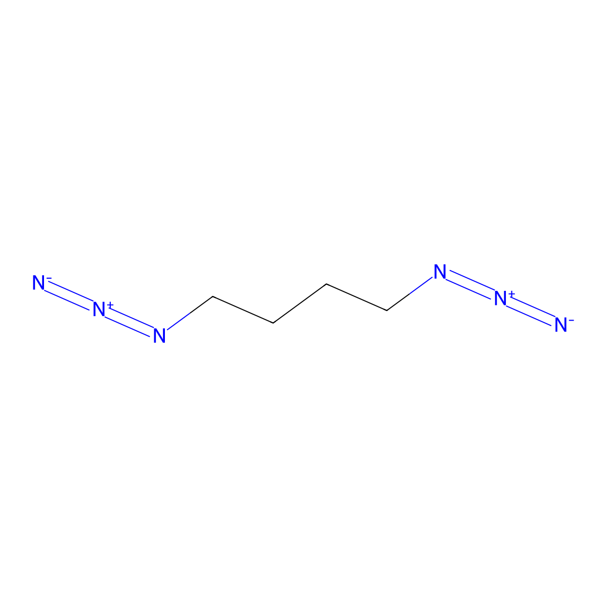 1,4-Diazidobutane molecular structure, CAS 24345-72-0