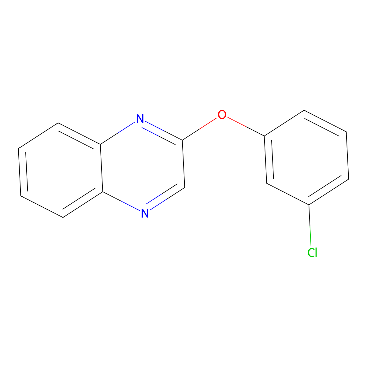 2-(3-Chlorophenoxy)quinoxaline molecular structure, CAS 243455-09-6