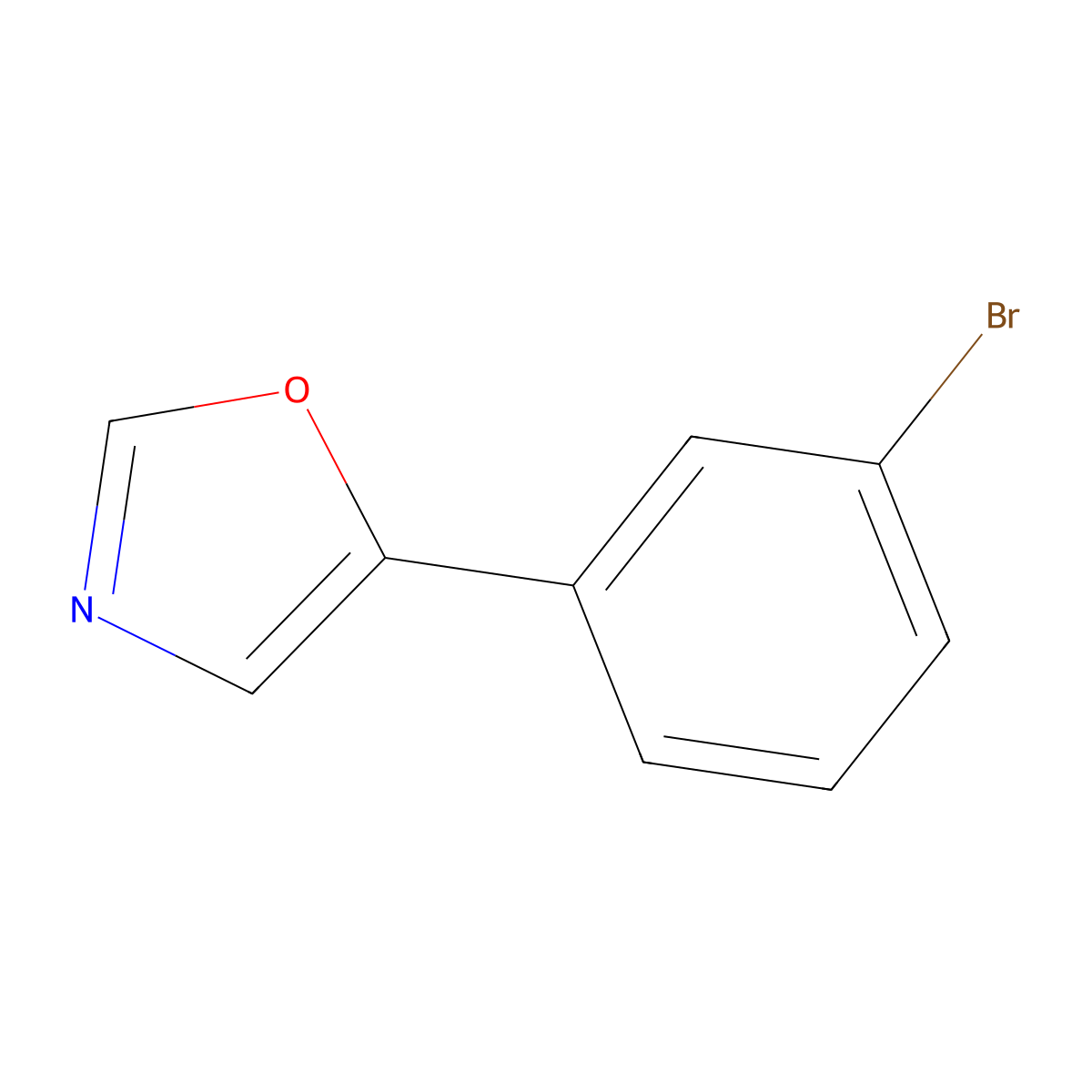 5-(3-Bromophenyl)-1,3-oxazole molecular structure, CAS 243455-57-4