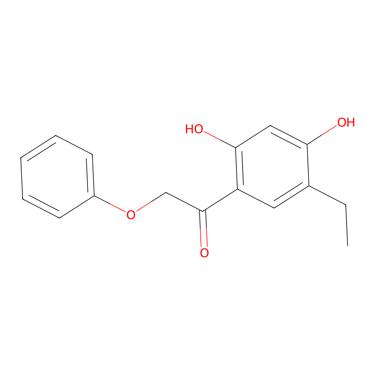 1-(5-Ethyl-2,4-dihydroxyphenyl)-2-phenoxyethanone molecular structure, CAS 243465-56-7