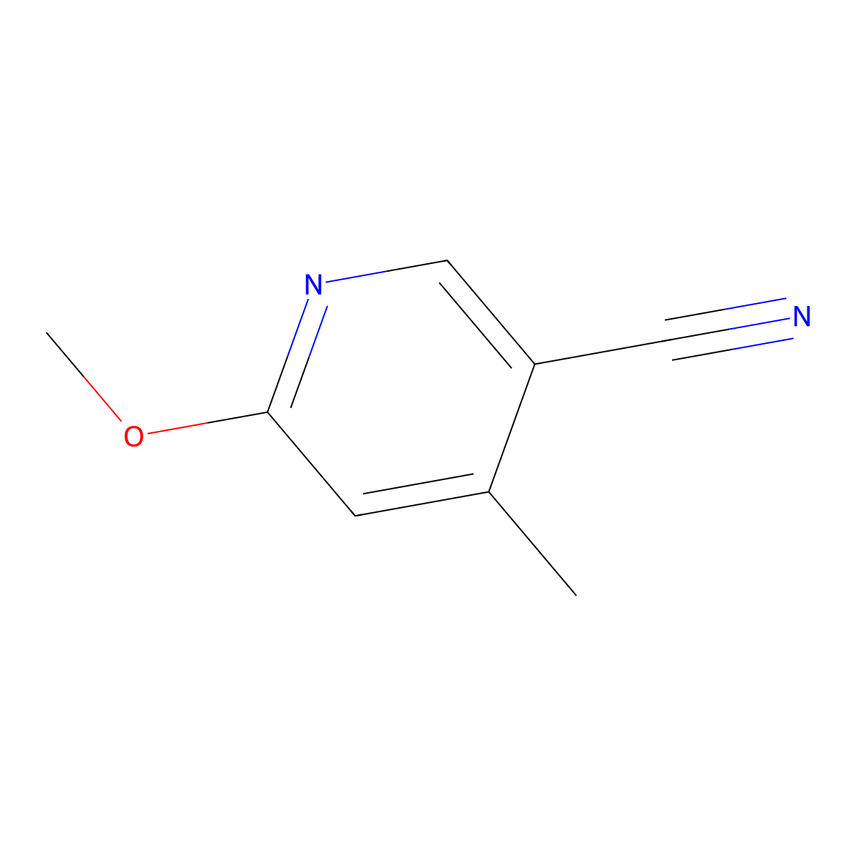 6-Methoxy-4-methylpyridine-3-carbonitrile molecular structure, CAS 243469-66-1