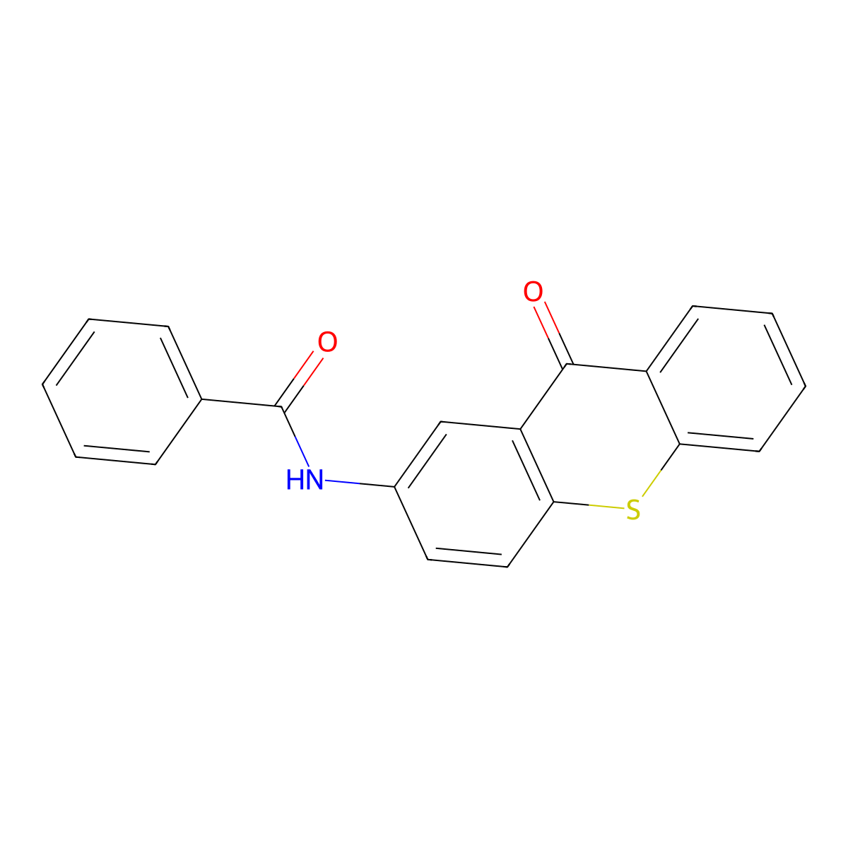 N-(9-oxothioxanthen-2-yl)benzamide molecular structure, CAS 243472-17-5