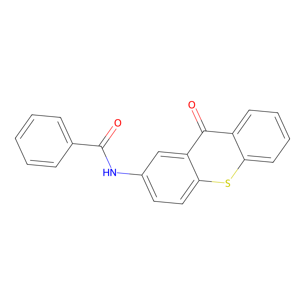 N-(9-oxothioxanthen-2-yl)benzamide molecular structure, CAS 243472-17-5