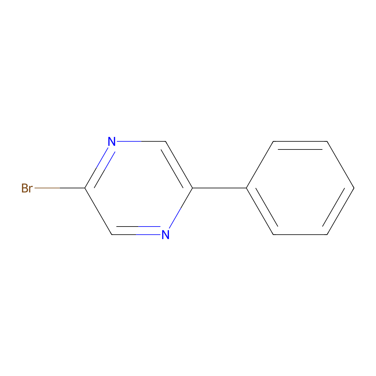 2-Bromo-5-phenylpyrazine molecular structure, CAS 243472-69-7