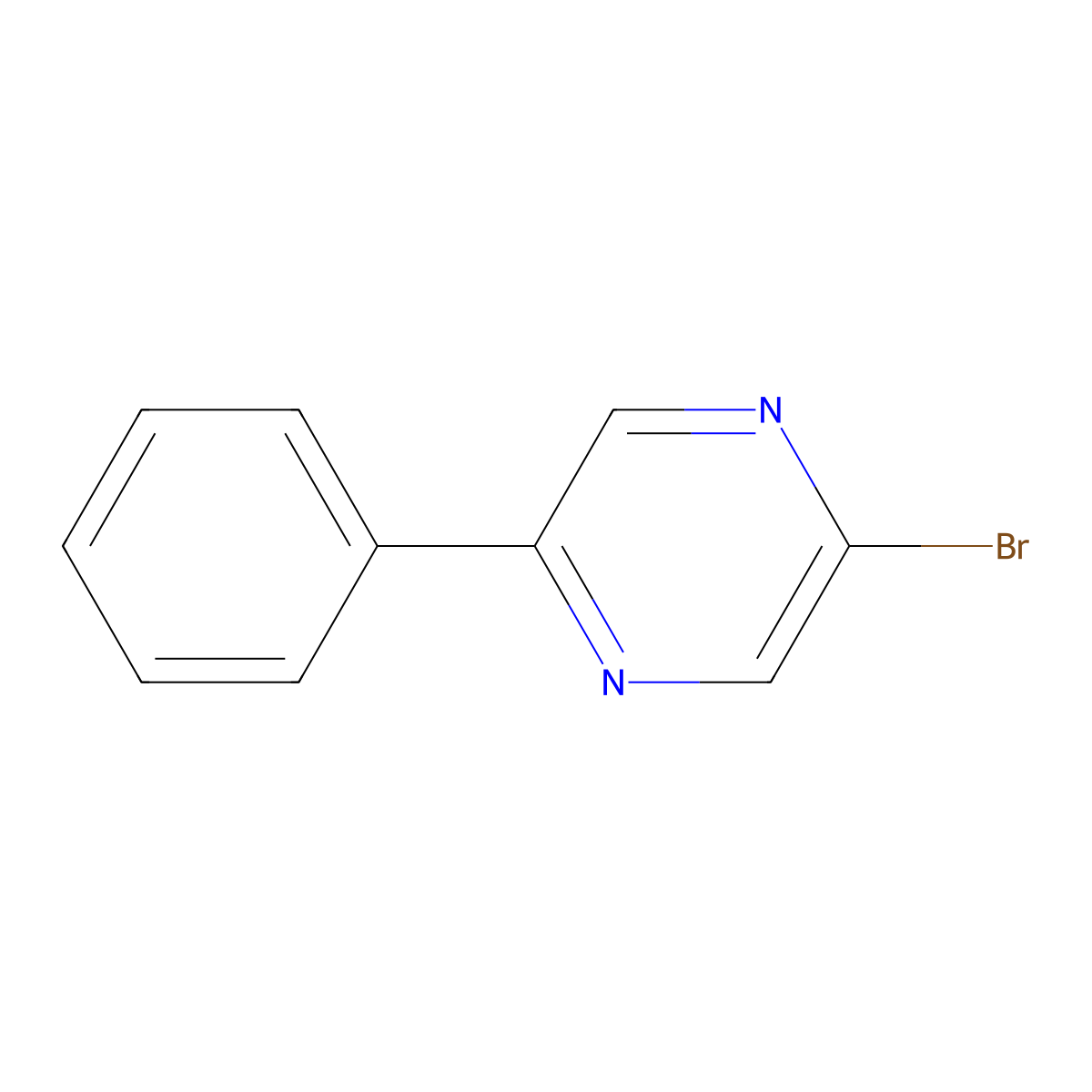 2-Bromo-5-phenylpyrazine molecular structure, CAS 243472-69-7