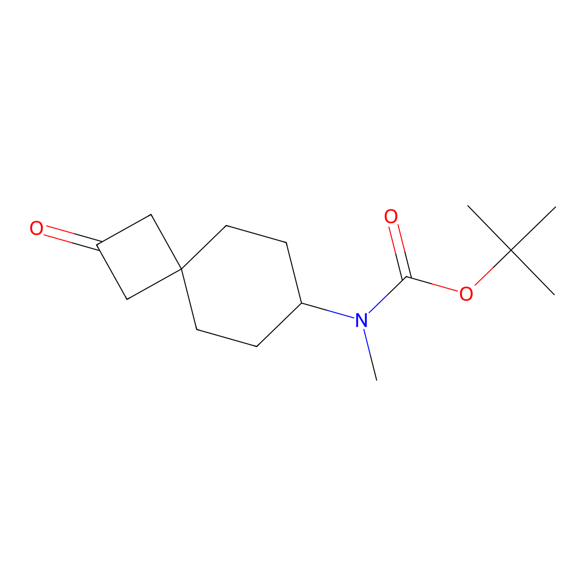 Tert-butyl methyl(2-oxospiro[3.5]nonan-7-YL)carbamate molecular structure, CAS 2434852-77-2