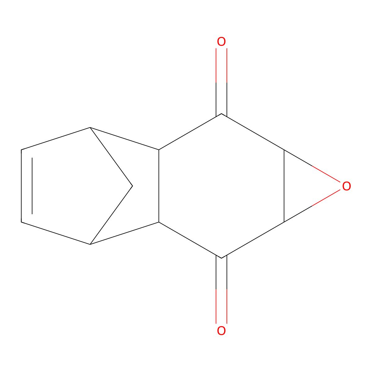 1a,2a,3,6,6a,7a-Hexahydro-3,6-methanonaphtho[2,3-b]oxirene-2,7-dione molecular structure, CAS 2435-32-7