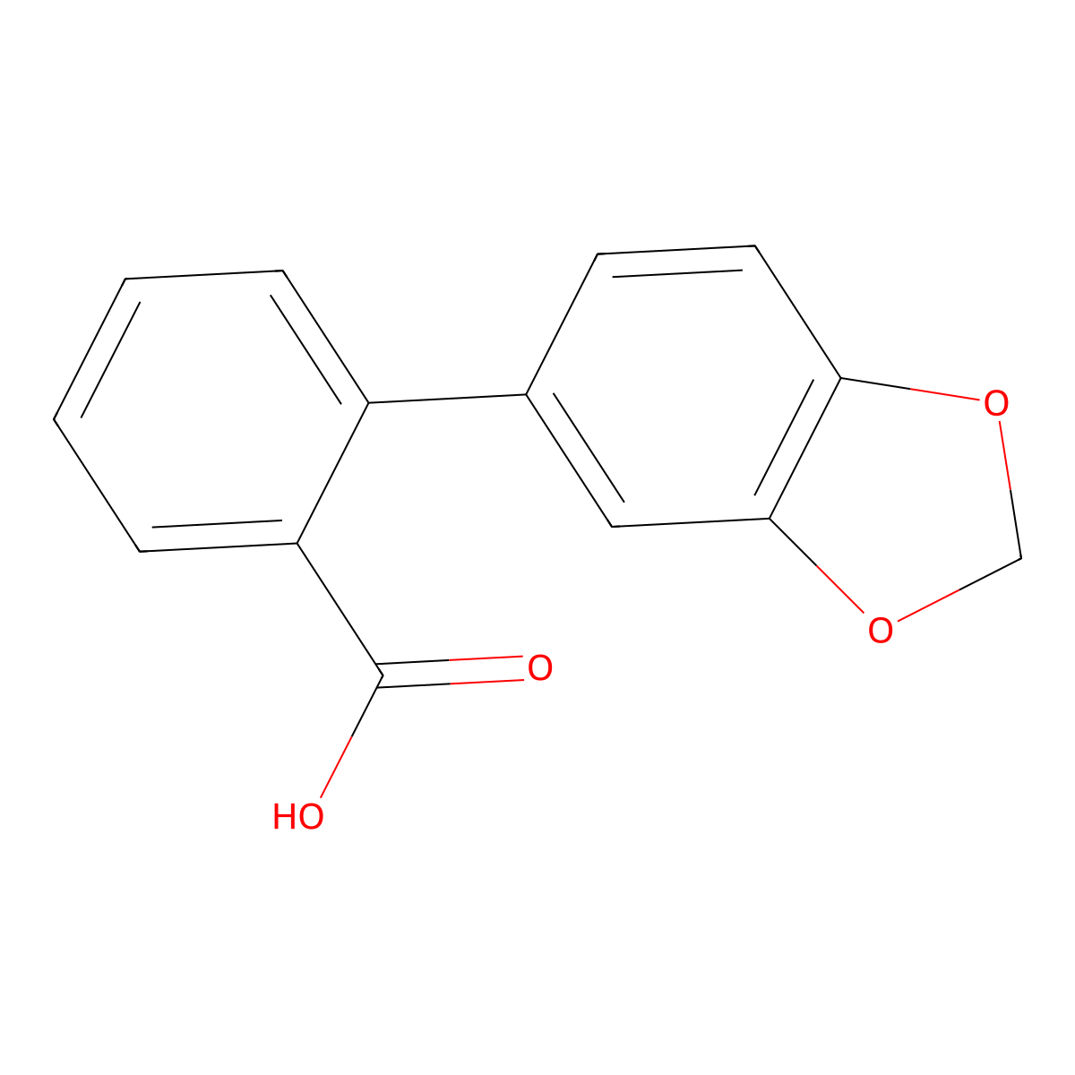2-(Benzo[d][1,3]dioxol-5-yl)Benzoic acid molecular structure, CAS 24351-54-0