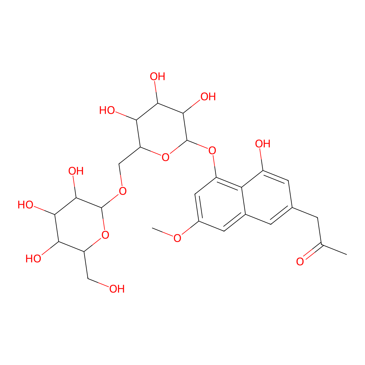 1-[(3-Methoxy-8-hydroxy-1-O-beta-D-gentiobioside)-6-YL]propan-2-one molecular structure, CAS 2435563-23-6