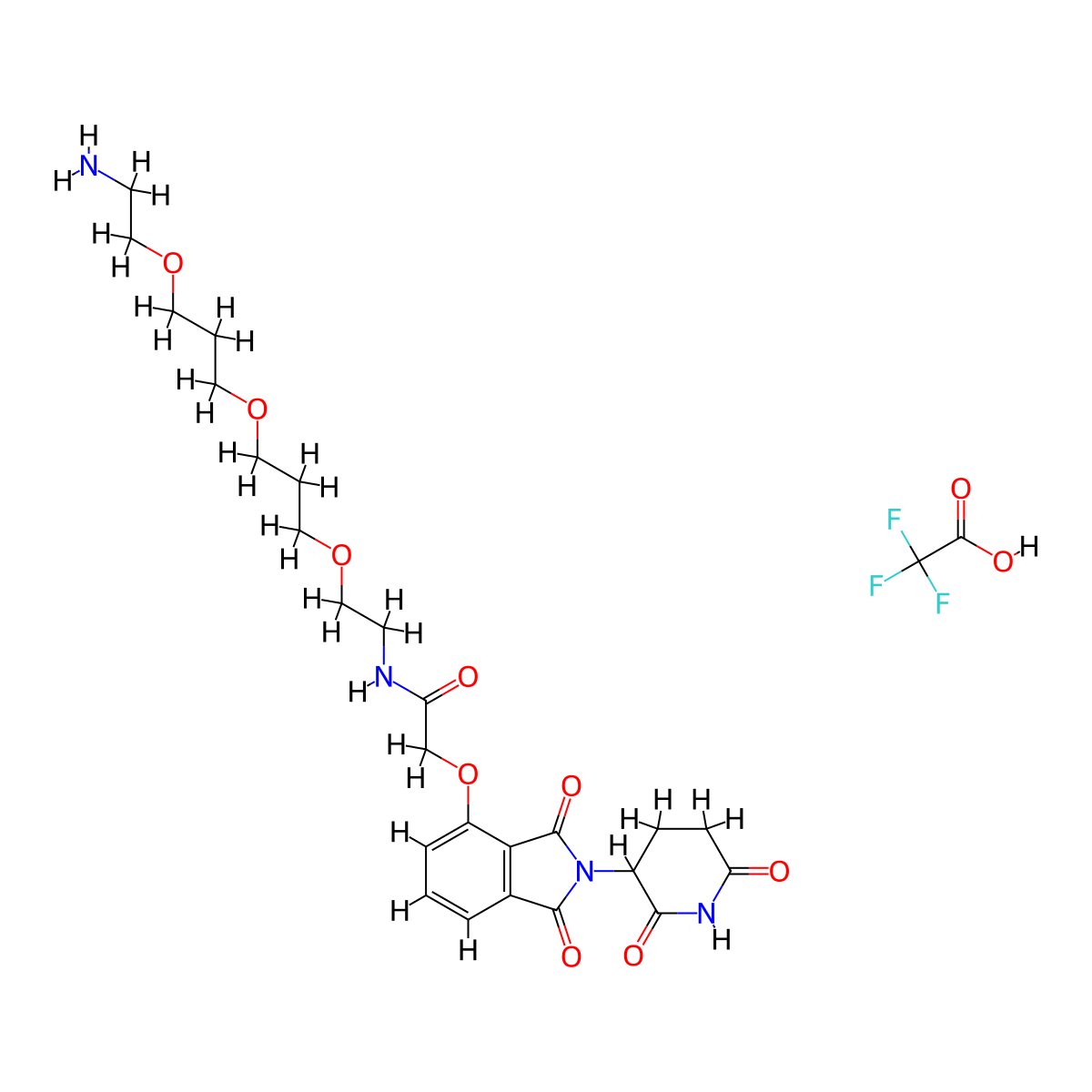 E3 Ligase Ligand-Linker Conjugates 23 TFA molecular structure, CAS 2435572-49-7