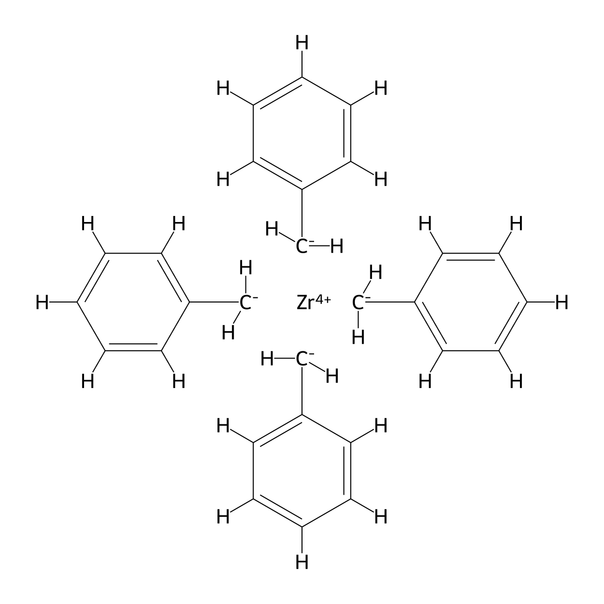Tetrabenzylzirconium molecular structure, CAS 24356-01-2
