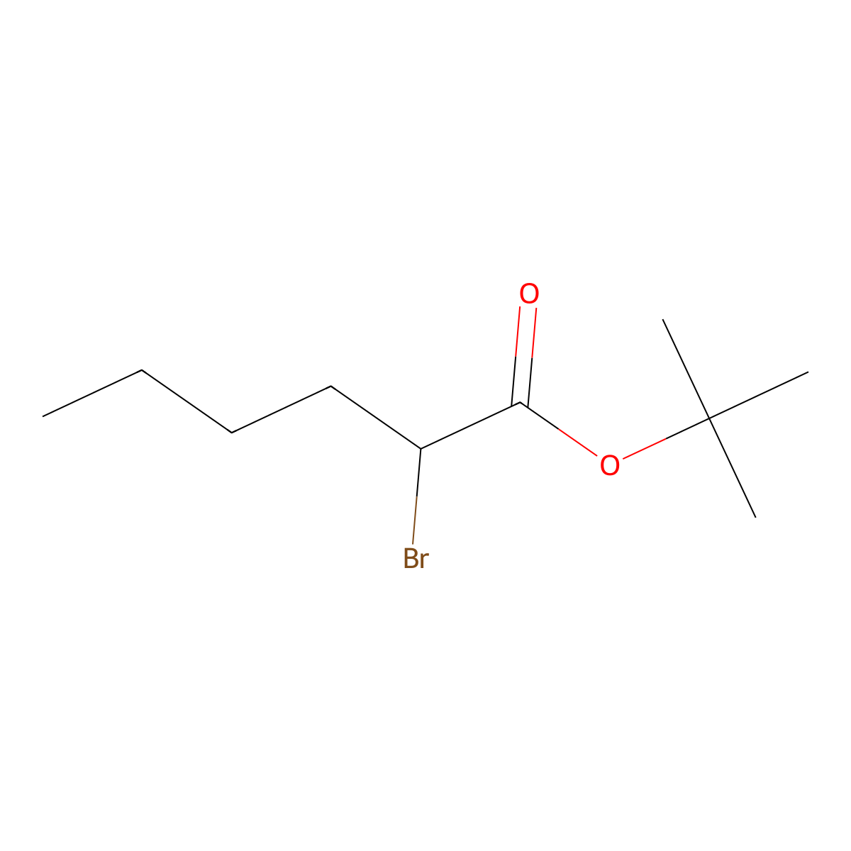 tert-Butyl 2-bromohexanoate molecular structure, CAS 24356-14-7