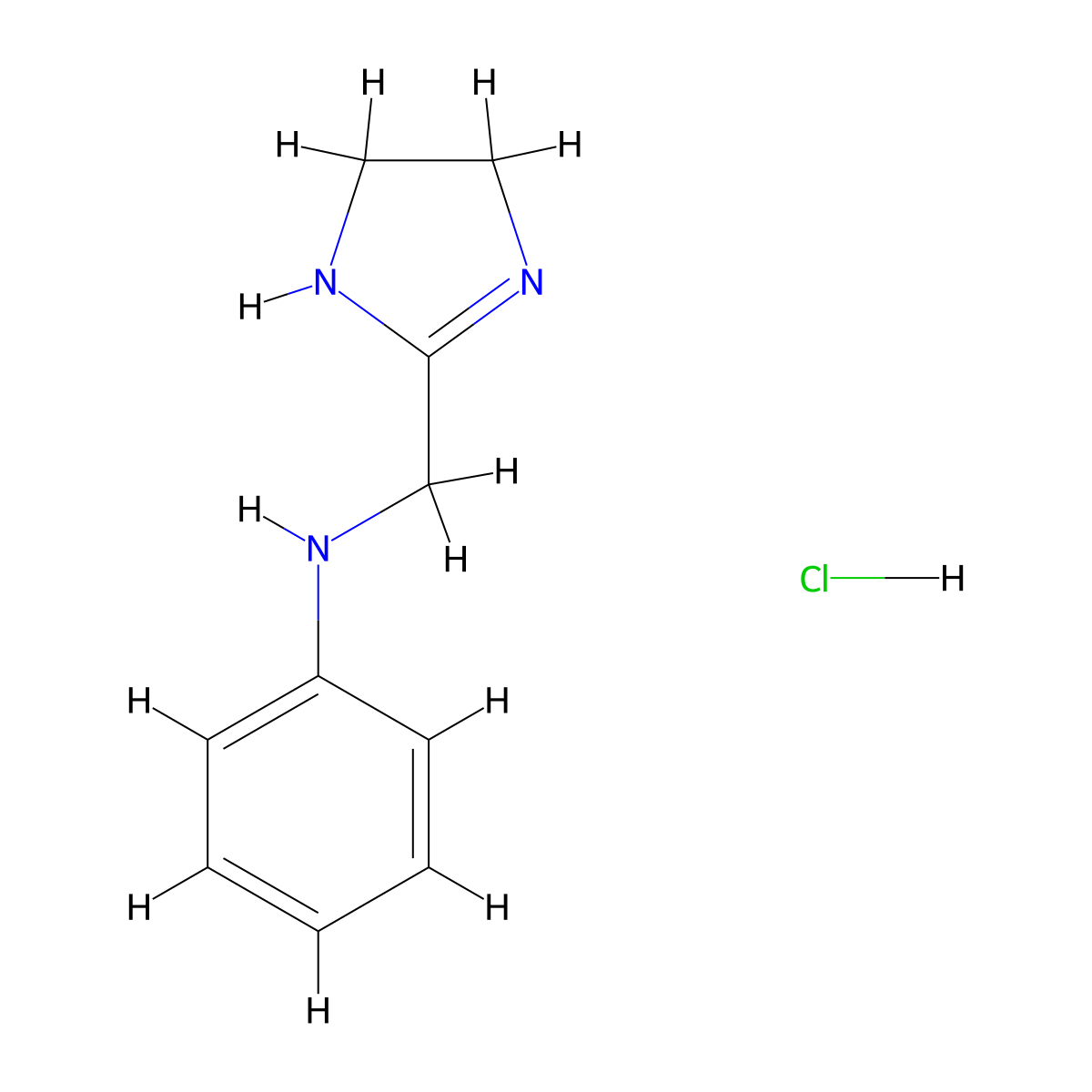 Phenamazoline Hydrochloride molecular structure, CAS 24359-77-1
