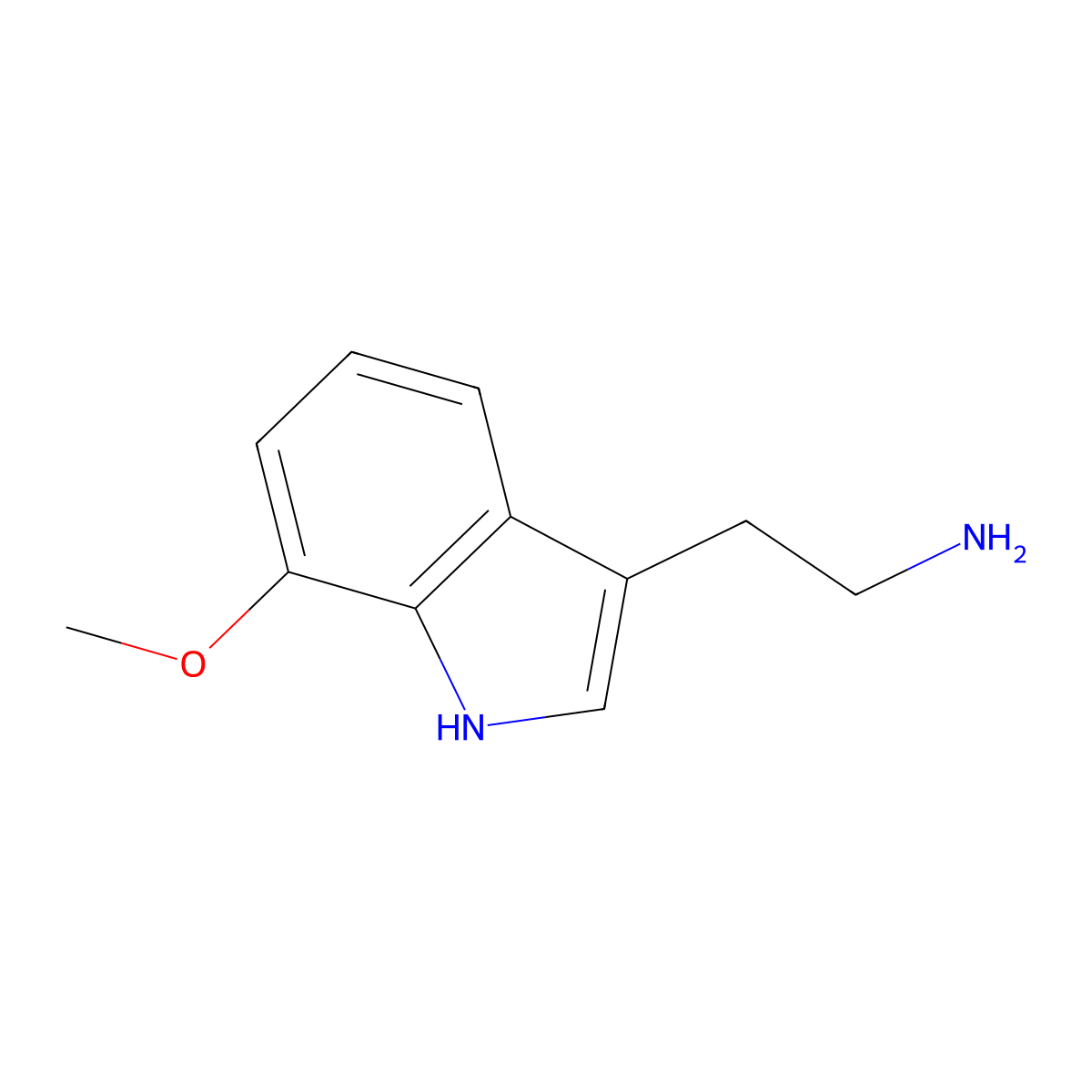 2-(7-methoxy-1H-indol-3-yl)ethan-1-amine molecular structure, CAS 2436-04-6