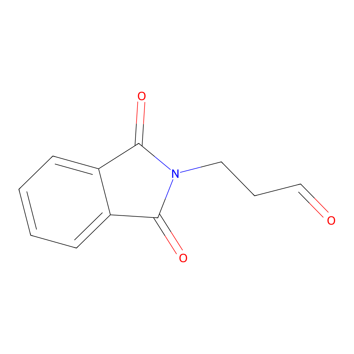 Phthalimide, N-(2-formylethyl)- molecular structure, CAS 2436-29-5