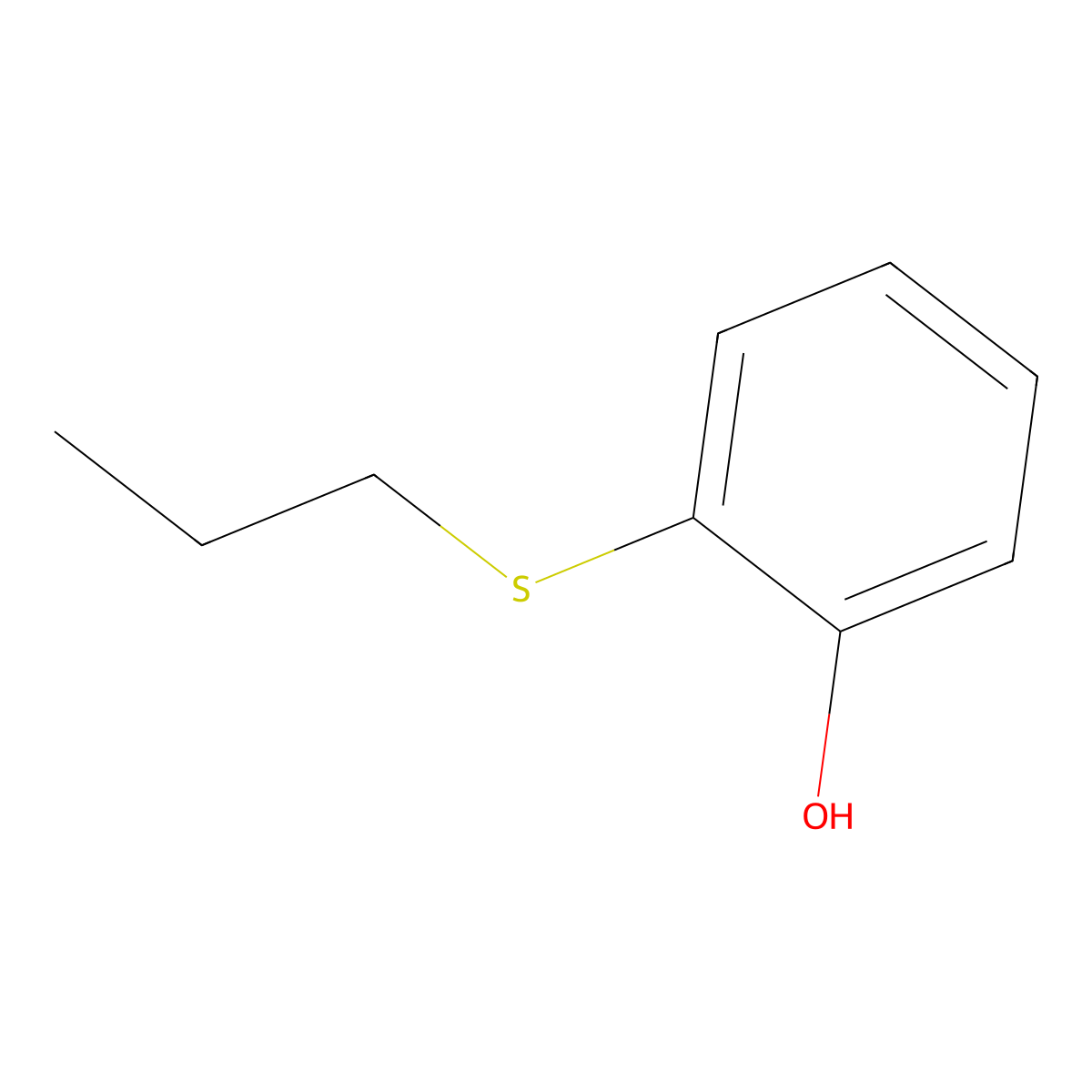 2-(Propylthio)phenol molecular structure, CAS 24362-86-5