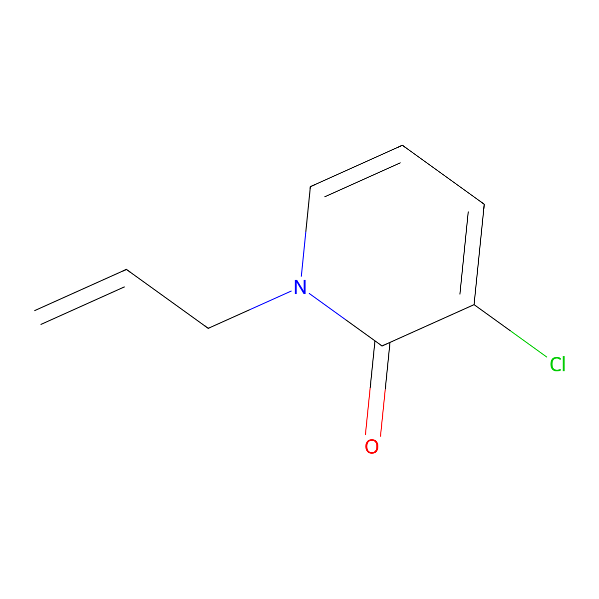 1-Allyl-3-chloropyridin-2(1H)-one molecular structure, CAS 2436338-91-7