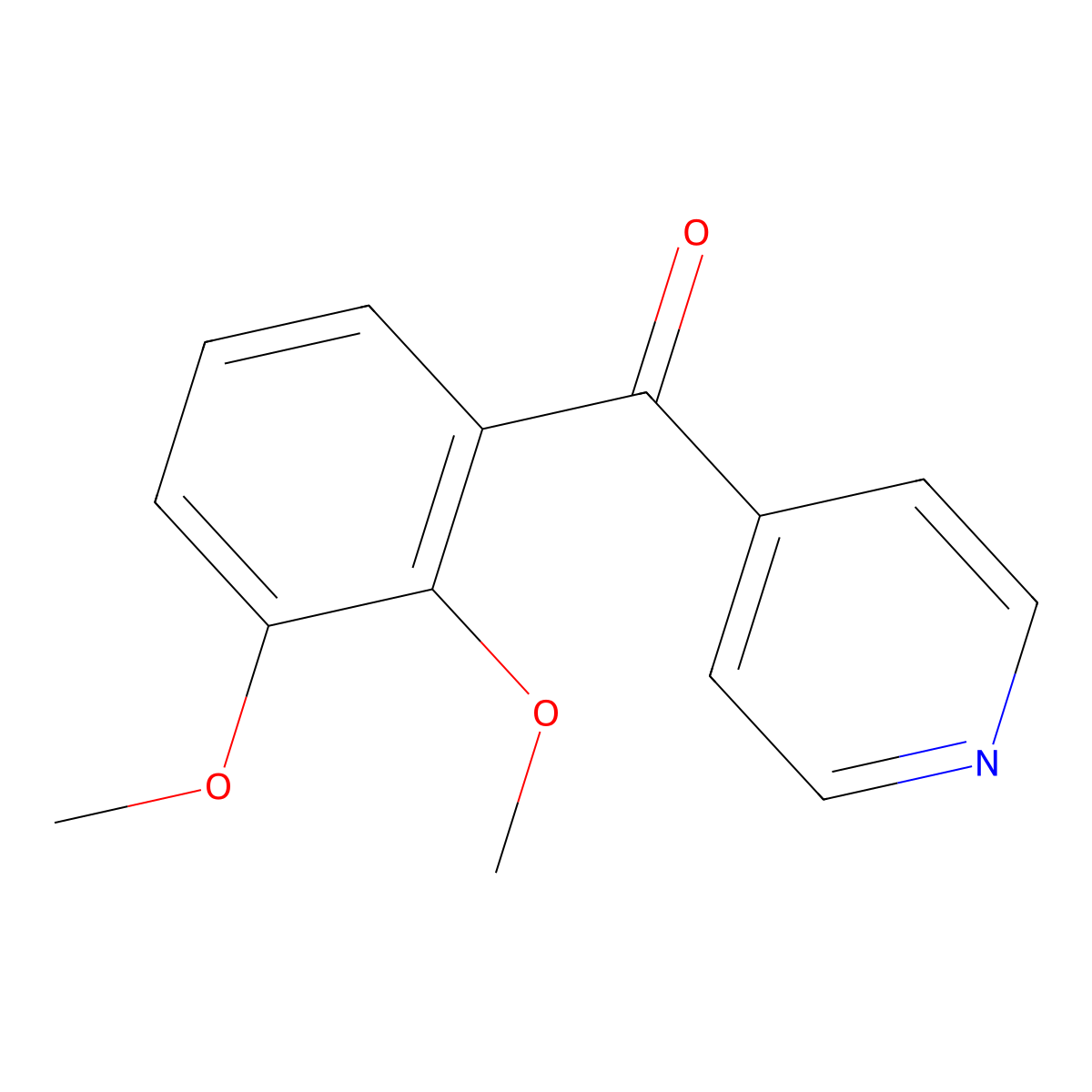 4-(2,3-Dimethoxybenzoyl)pyridine molecular structure, CAS 243640-28-0