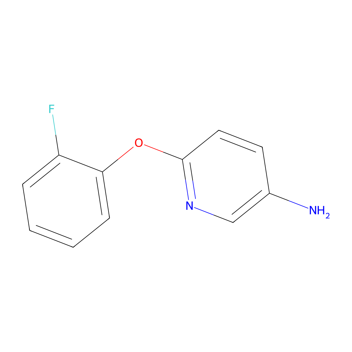6-(2-Fluorophenoxy)pyridin-3-amine molecular structure, CAS 243644-24-8