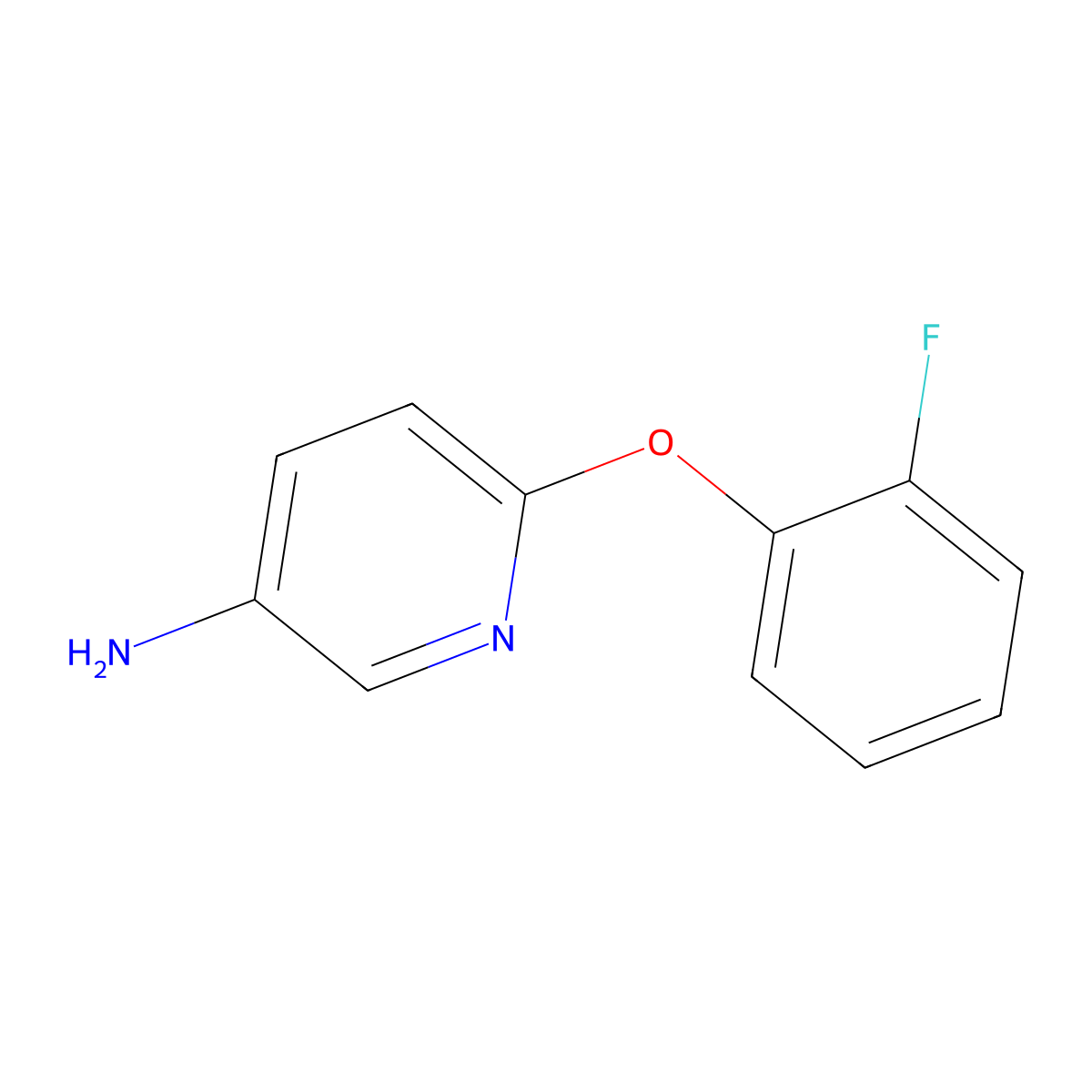 6-(2-Fluorophenoxy)pyridin-3-amine molecular structure, CAS 243644-24-8