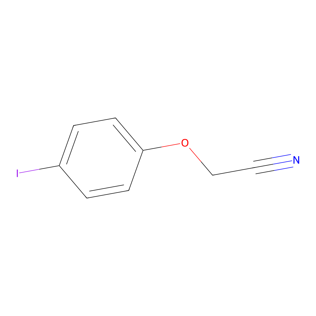 2-(4-Iodophenoxy)acetonitrile molecular structure, CAS 243657-95-6