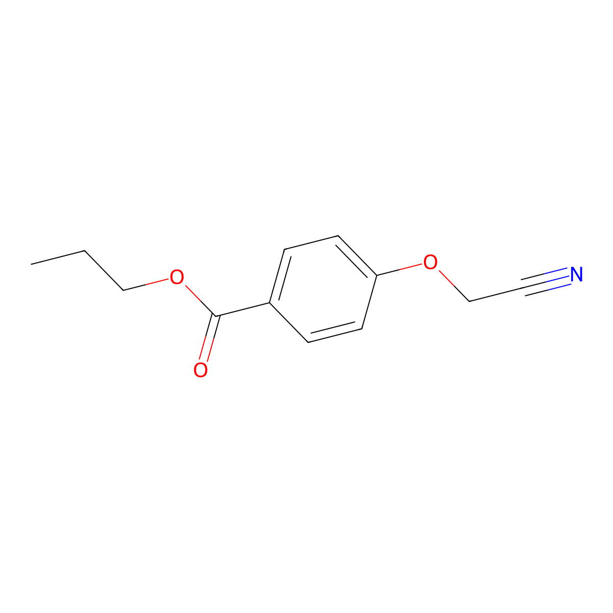 Propyl 4-(cyanomethoxy)benzoate molecular structure, CAS 243657-96-7