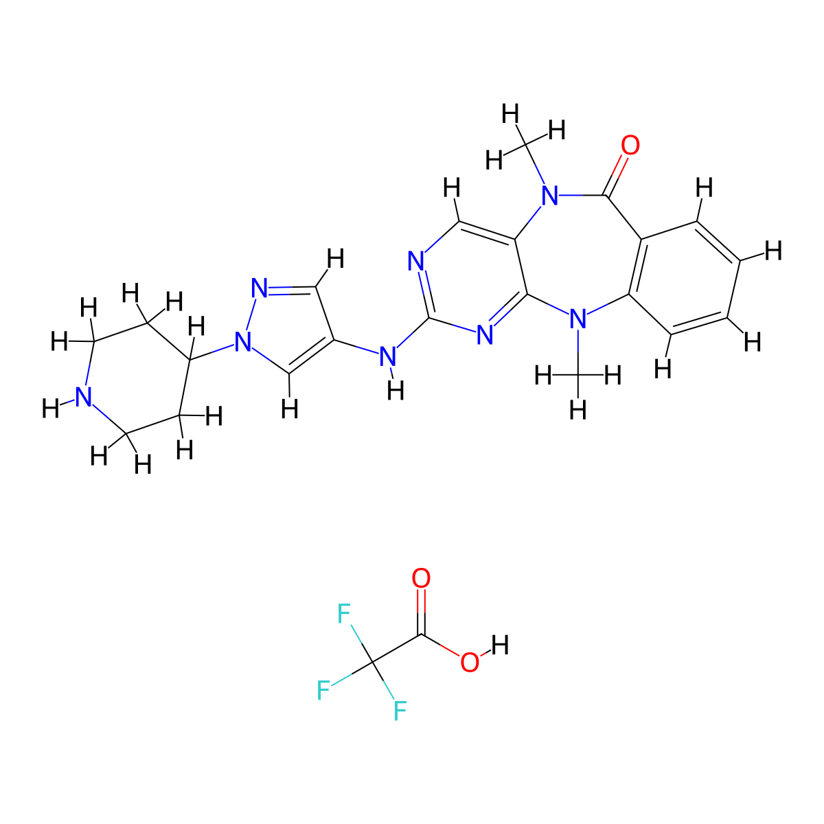 XMD-17-51 Trifluoroacetate molecular structure, CAS 2436579-93-8