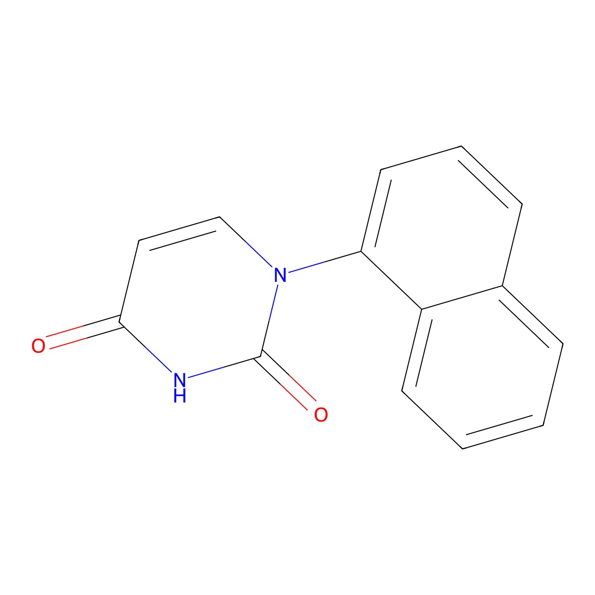 1-(Naphthalen-1-yl)-1,2,3,4-tetrahydropyrimidine-2,4-dione molecular structure, CAS 2436631-65-9