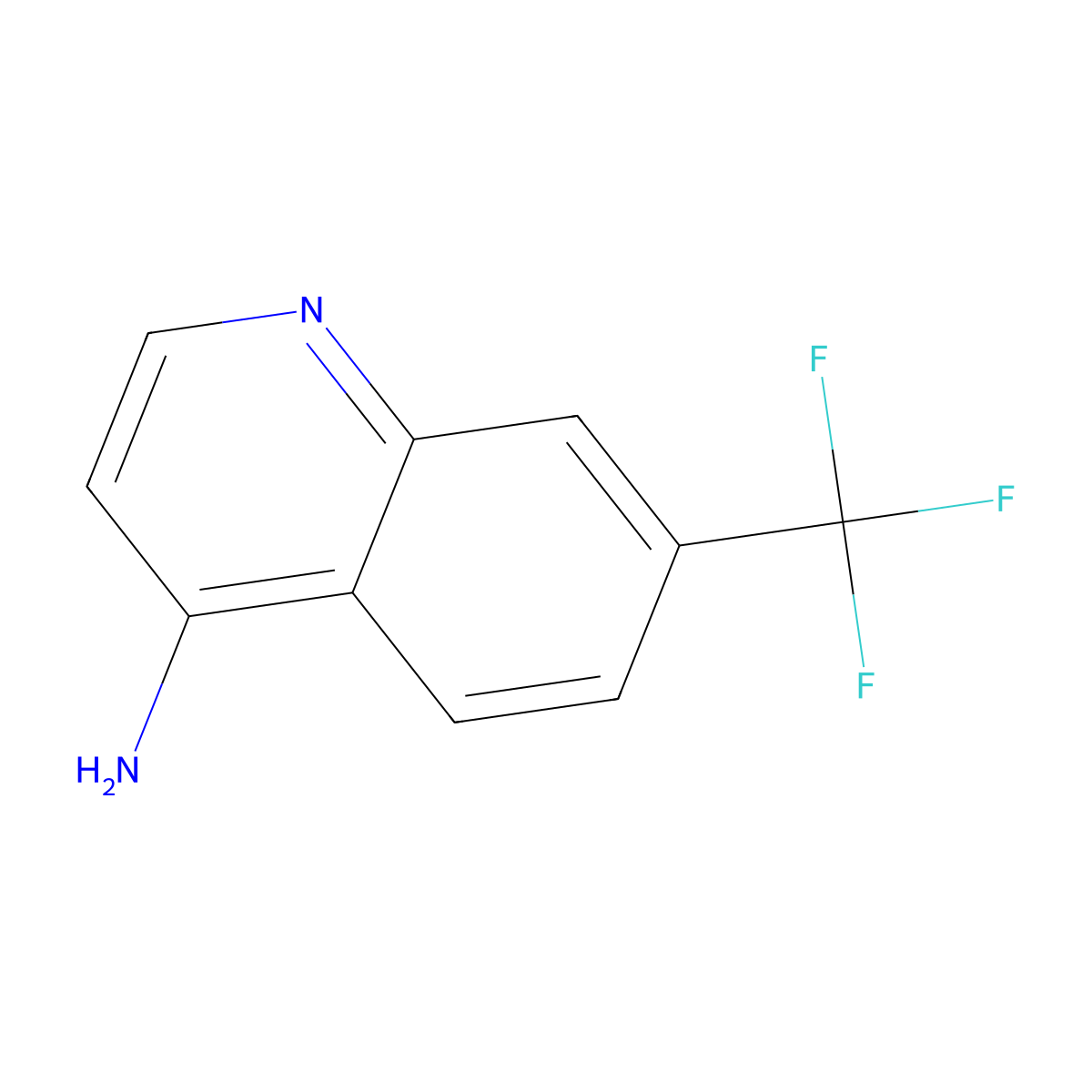 4-Amino-7-(trifluoromethyl)quinoline molecular structure, CAS 243666-11-7