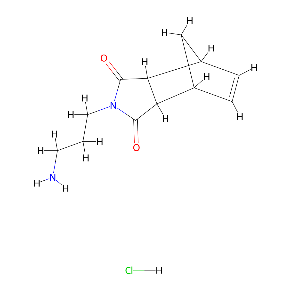 4-(3-Aminopropyl)-4-azatricyclo[5.2.1.0,2,6]dec-8-ene-3,5-dionehydrochloride molecular structure, CAS 2436676-33-2